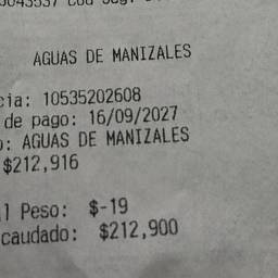 Edit Numbers on Bill
