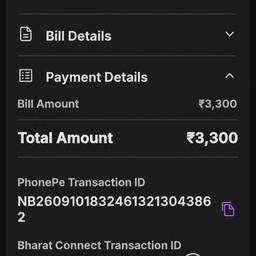 Edit Payment Receipt Amount