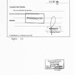 Medical Certificate Cleanup
