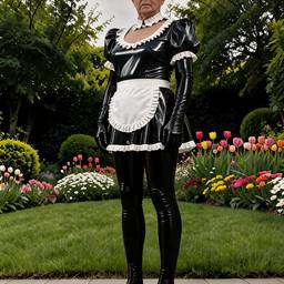 Après - Changement de Tenue dans le Jardin