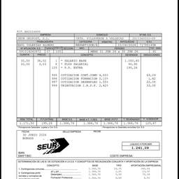 Antes - Edición de la fecha del recibo de nómina