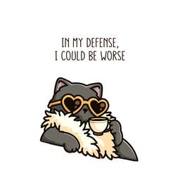 Sassy Cat Sticker Cutout
