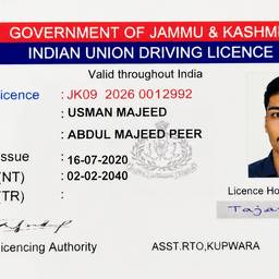 After - Driving Licence Number Edit