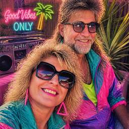 80s Style Couple Photo