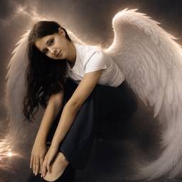 Angel Wings Portrait Edit