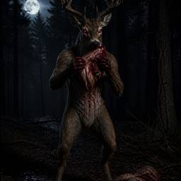 Wendigo Deer Horror Art