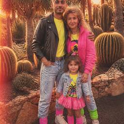 80s Family Photo Edit
