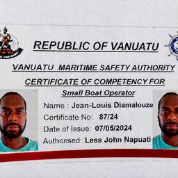 Vorher - Vanuatu Seefahrtzertifikat Bearbeitung