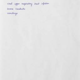 Handwritten Medical Note Edit