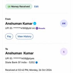 PhonePe Payment Receipt Edit
