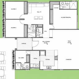 Dimension-Free Floor Plan