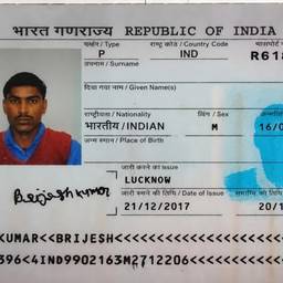 Passport Text Removal