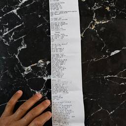 Receipt Number Edit
