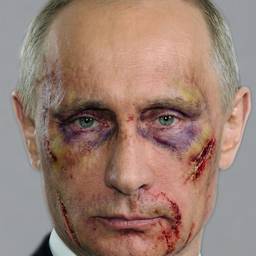 Battered Putin Portrait
