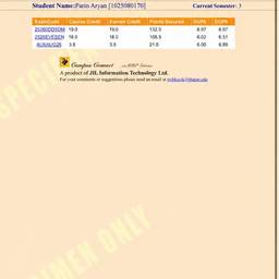 Student Grade Report Name Edit