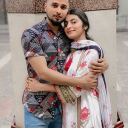 After - Couple Hug Photo