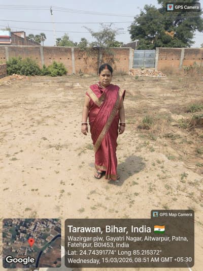 After - Woman in Empty Plot