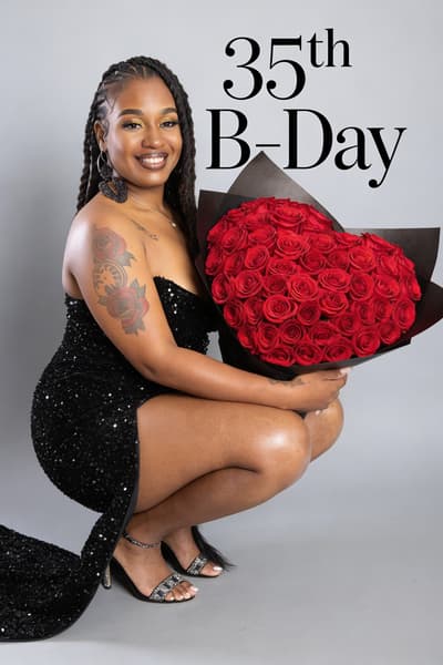 Birthday Roses Portrait