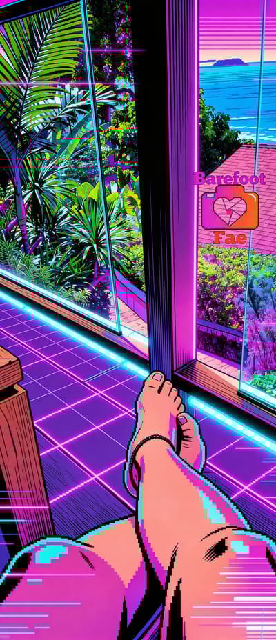 Después - Arte de cómic retro synthwave