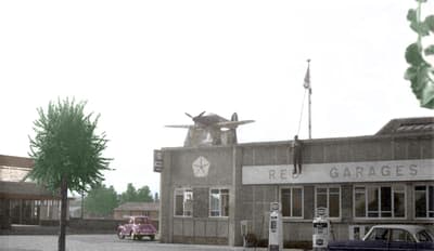 Avant - Photo de garage vintage restaurée