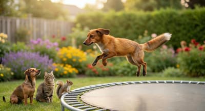 After - Fox Trampoline Jump