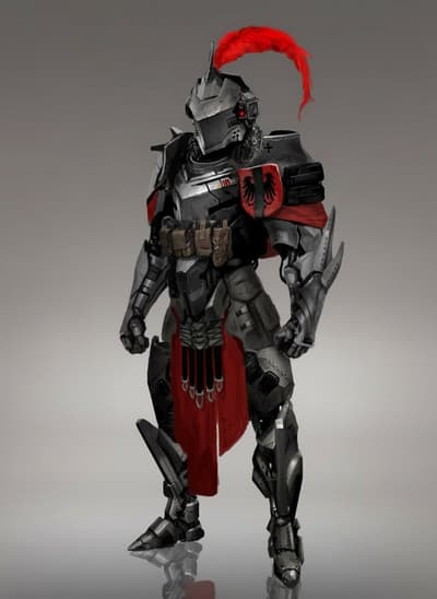 Disarmed Futuristic Knight