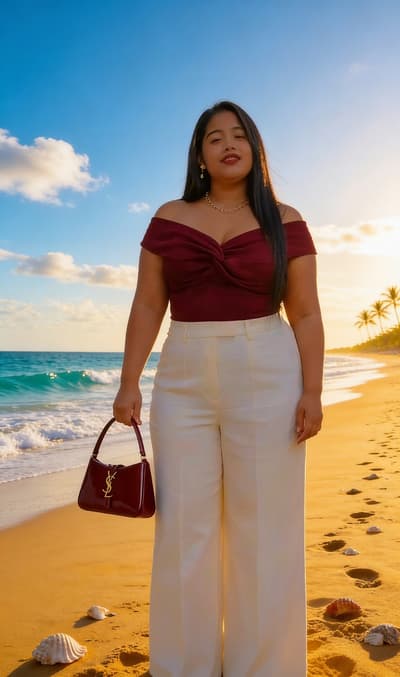 Tropical Beach Portrait