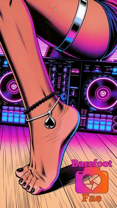 Depois - Quadrinho DJ Synthwave Retrô