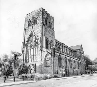 Depois - Esboço de igreja gótica