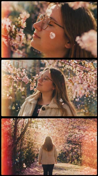 Dreamy Cherry Triptych