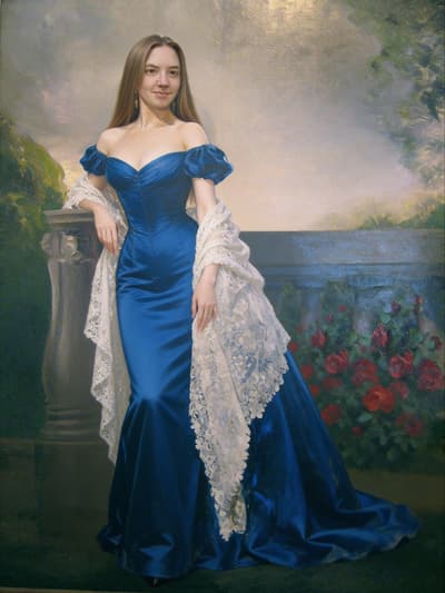 Après - Portrait à l'huile classique