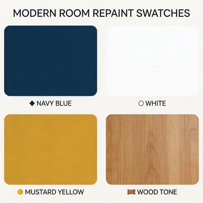 Modern Room Color Swatches
