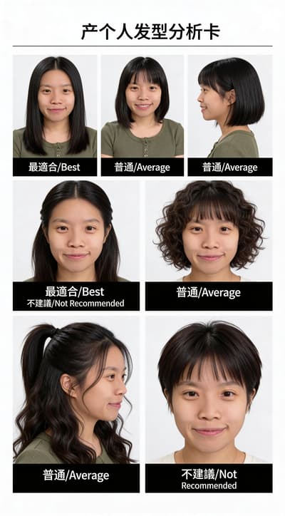 Nachher - Frisuren-Vergleichskarte