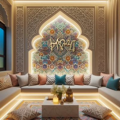 Islamic Brass Wall Decor