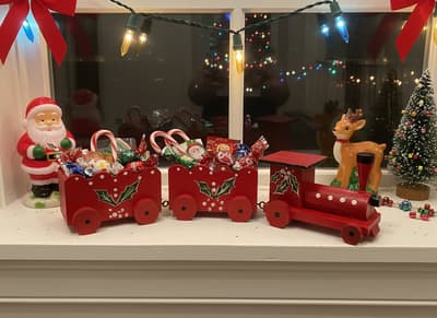 Festive Christmas Train Scene