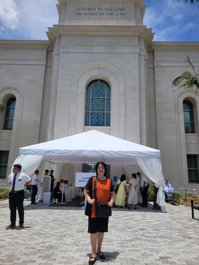 Vorher - Komposit von Paaren im Tempel