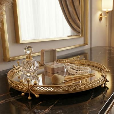 Avant - Photo de plateau vanity de luxe