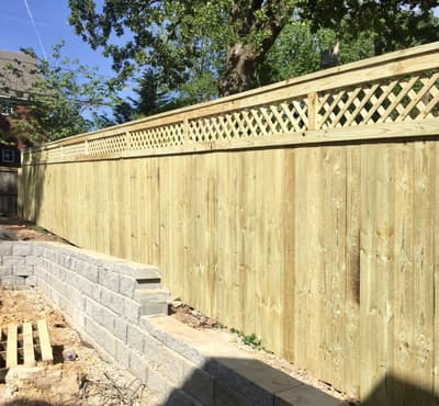 Before - Remove Stone Wall