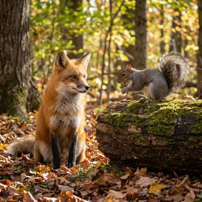 Fox and Squirrel