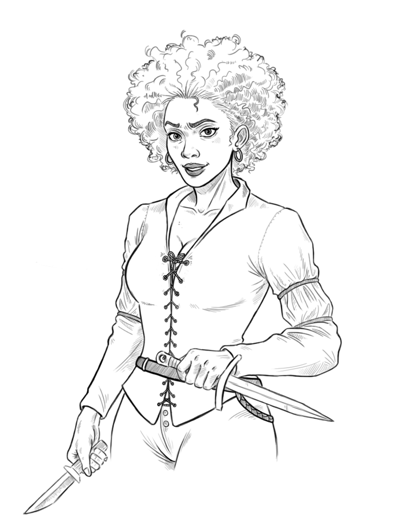 Avant - Arrière-plan de taverne esquissé