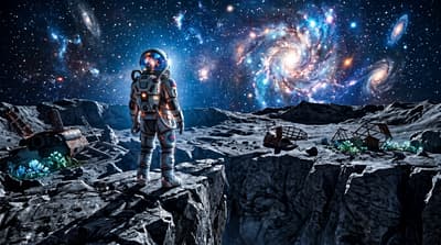 Lone Astronaut Cosmos