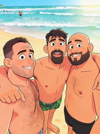 Nachher - Lebhafte Karikatur-Bearbeitung