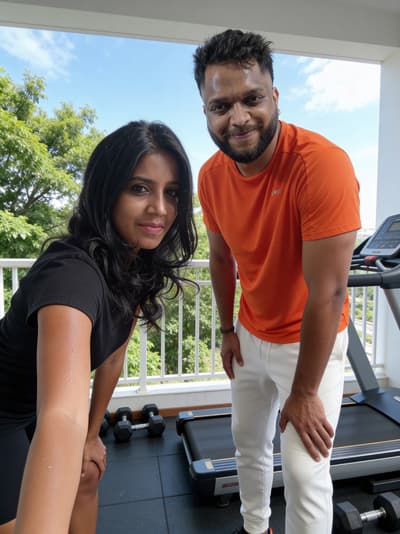 Synced Workout Couple Composite