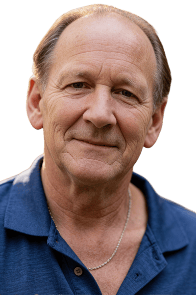 Man's Head Isolation