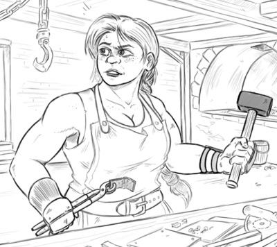 Before - Character Head Turnaround Sheet