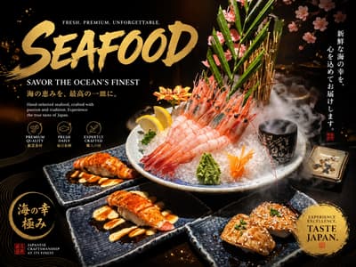 Depois - Pôster promocional de frutos do mar incrível