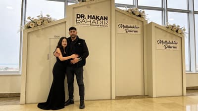 Nachher - Paar-Umarmungs-Komposit