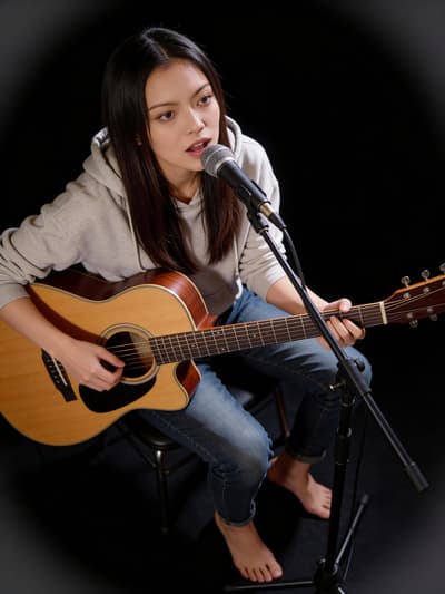 Before - Realistic Guitarist Video Loop