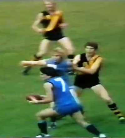 Before - Enhanced Football Action Shot