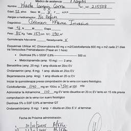 Clear Handwritten Prescription